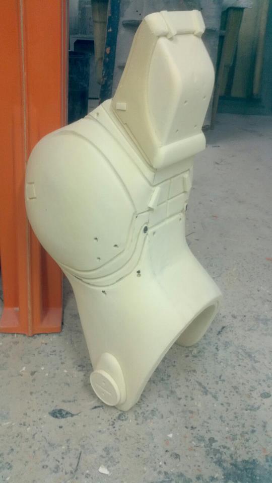 shin mold plug carved by hand