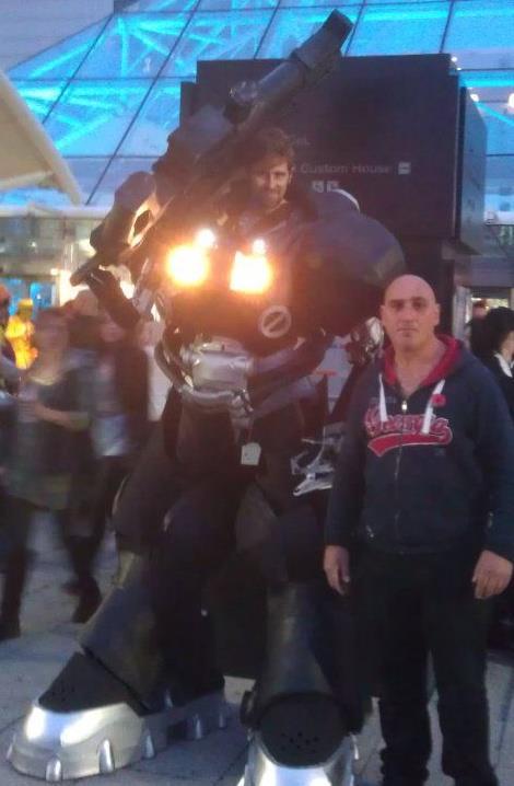First attempt at the Jim Raynor Starcraft mech suit (i'm not the bald guy lol)