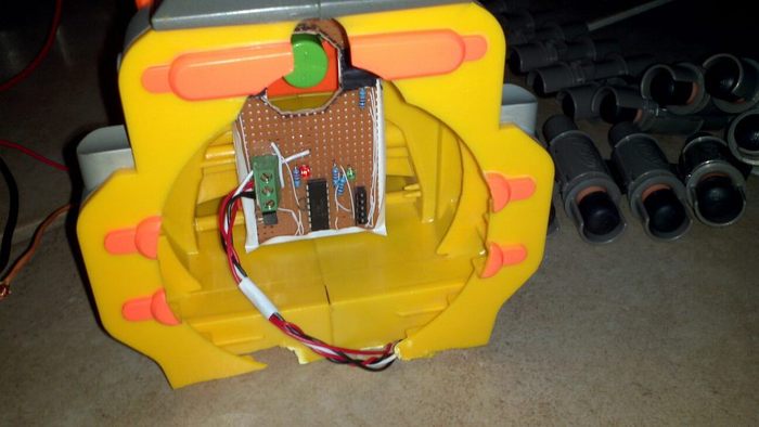 sensor to tell the sound board to "bang"