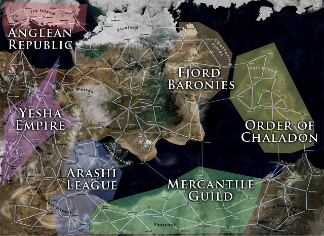 Six player-run factions, many routes, even more towns. Which faction will reign supreme?