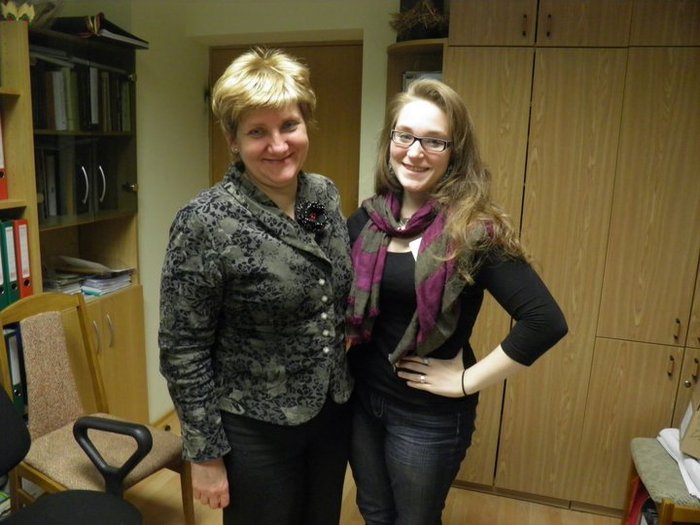Our director, Rima Gungor, with Angonita Rupsyte, head of the parliament's Unit for History and Commemoration of Parliamentarianism, 2011