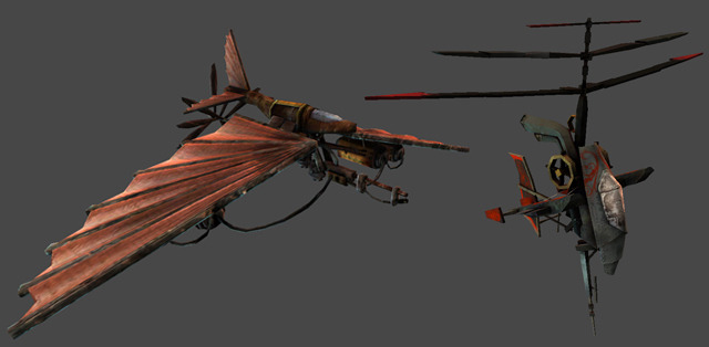 That one has a flamethrower... that guy will keep its gat locked on you.