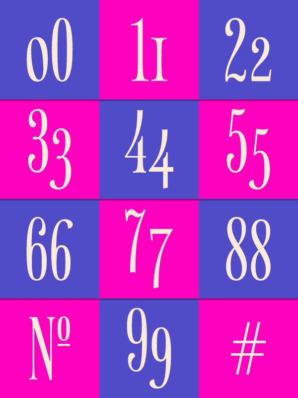 Tweegi numbers! Regular and Old Style