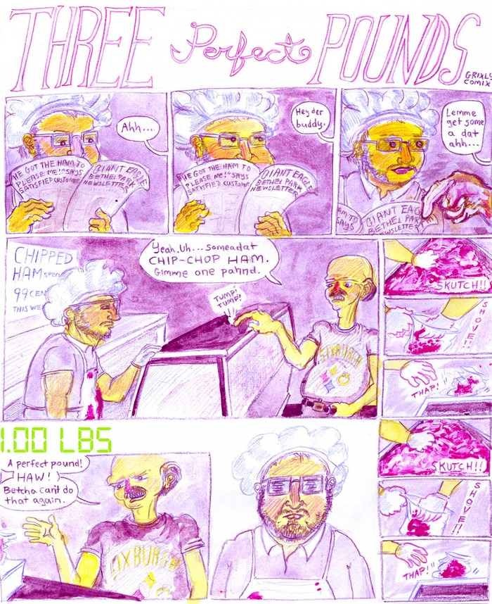 I met Nate McDonough a few years back and I don't see him too often, but what I see when I see him is that he never stops drawing. He embodies completely the spirit that I was going for here: the artists' inability to stop making art.