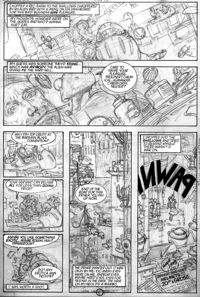A Penciled Page Awaiting Ink.