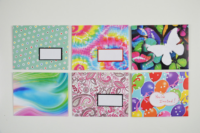 Envelopes made from scrapbook paper