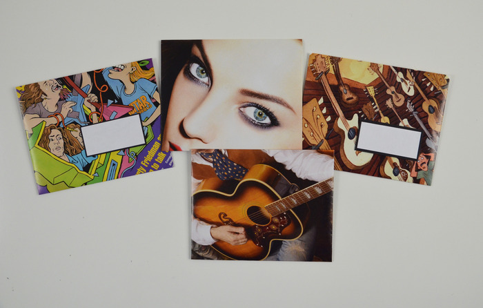 Envelopes made from magazine pages