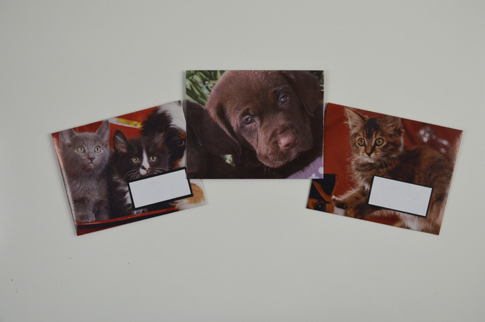 Envelopes made with old calendars
