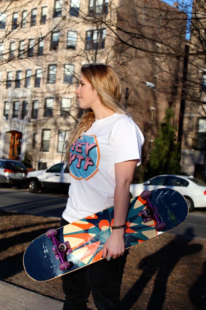The White HEY WTF T-Shirt ($15)