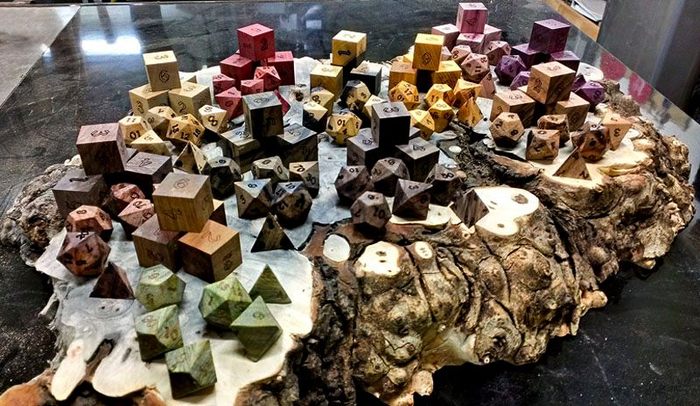 The First Sets of Prototype Exotic Wooden Dice.