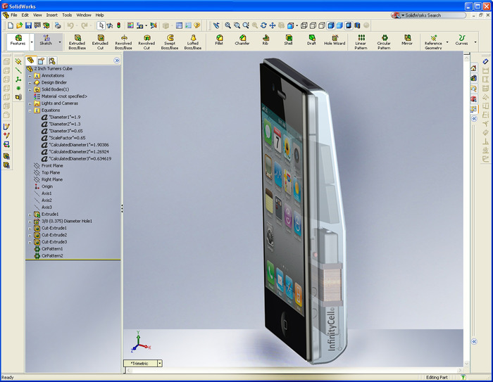 Infinity Cell's electronic component configuration