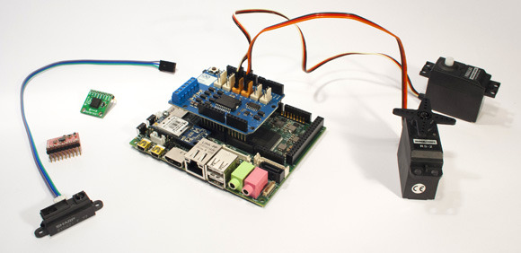 UDOO with shield and sensors