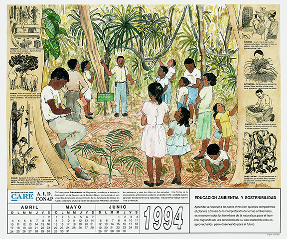 Guatemala calendar page