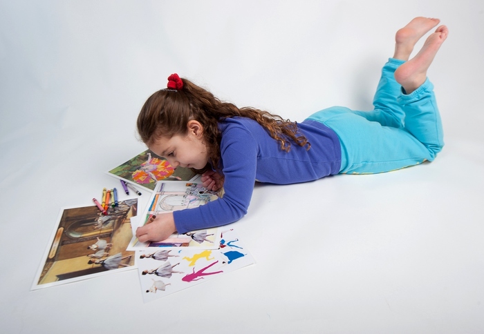 Our girl enjoying one of Degas' activities.