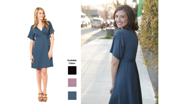 The fun and flirty SUMMERSKIN Wrap Dress. UPF50+.