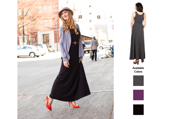 The SUMMERSKIN Maxi Dress. An updated classic. UPF 50+.