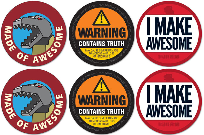 EACH SHEET 6 STICKERS, 2 OF EACH KIND