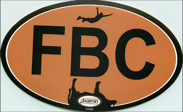 First edition FBC sticker with Scum Jumper headed directly into the carcass of the Erie Canal Cow! Not something you see everyday is it?