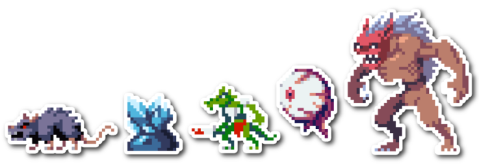 Enemy Sticker Set (~2"+ tall)