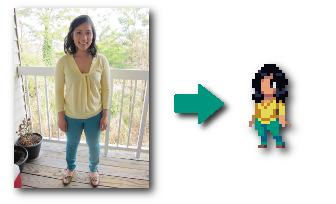 Animated Chasm-style Pixel Character Based Off Photo ($500)