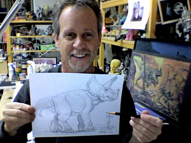 Charlie Chiodo will draw you a dinosaur!