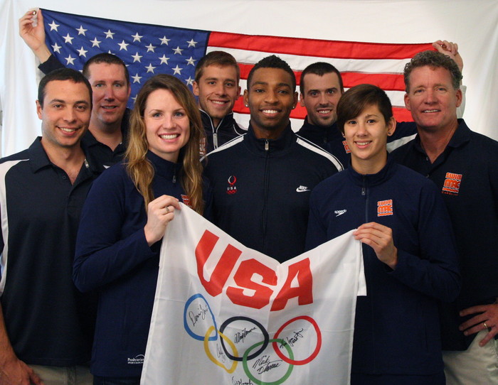 David Marsh his and 2012 Olympians and staff