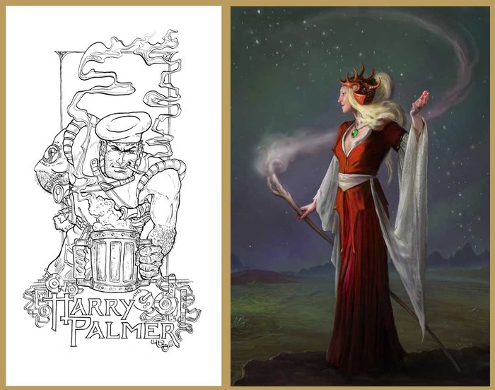 Llyn Hunter's "Harry" and Lee Moyer's "Glorianna"