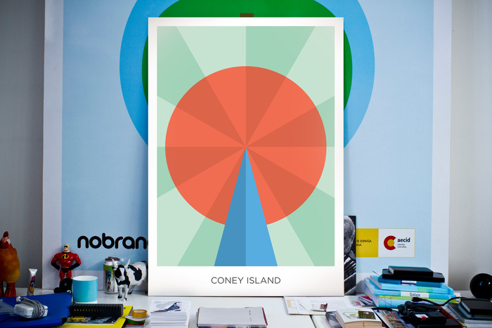 Coney Island, example poster design