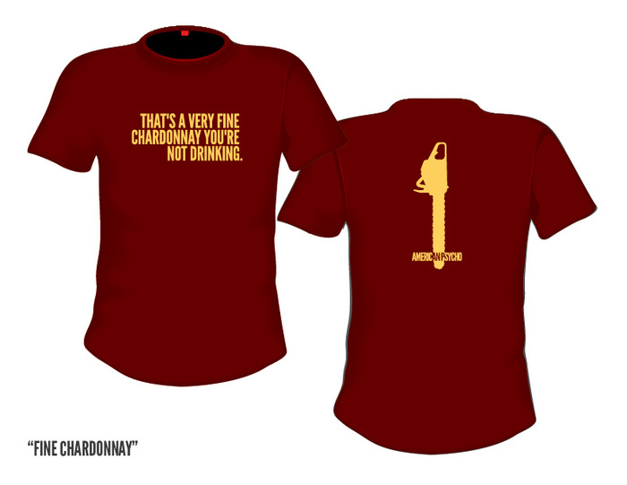 American Psycho T-shirt, created exclusively for Kickstarter - choice of 3 designs