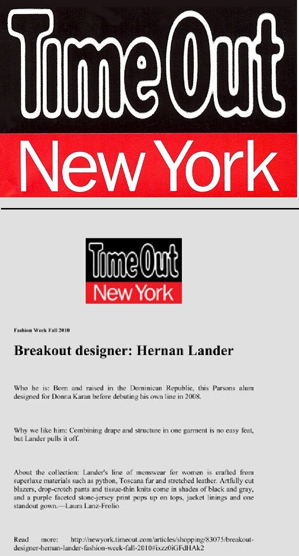 Link: > Hernan at TimeOut Magazine <