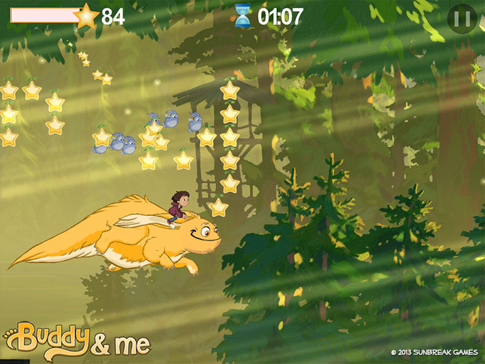Buddy Flight: Collect enough star seeds, and hop aboard!