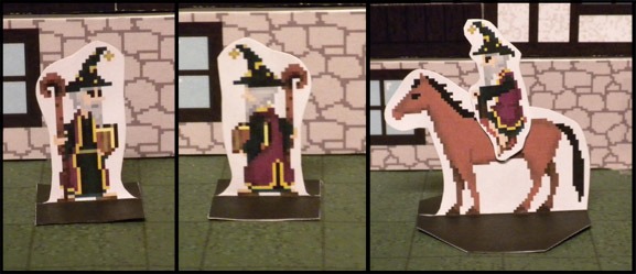 Character Mini front, back, and mounted.