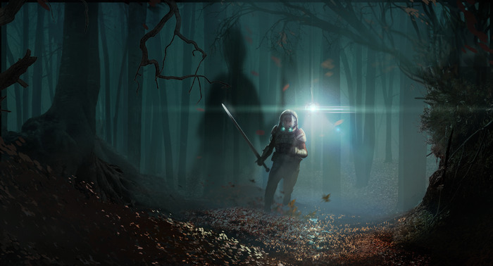 EXT. FANTASY-FOREST SEQUENCE - NIGHT by Colin Fix