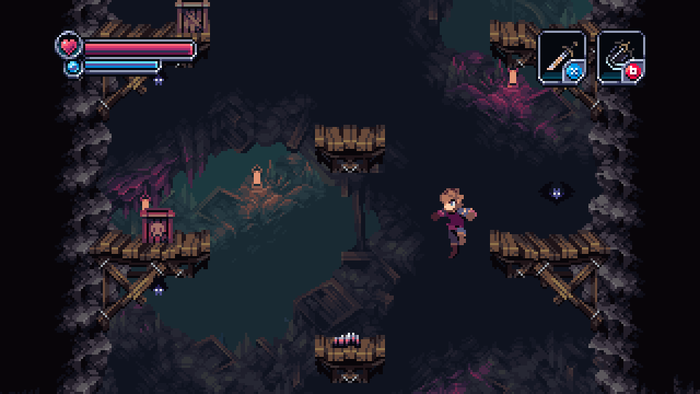 Exploring the mines.