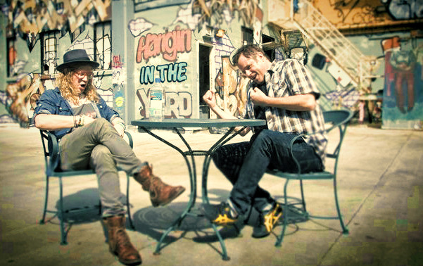 Marco, pictured here with Allen Stone, is still relentlessly championing young artists. Photo courtesy of Michael Profitt Photography