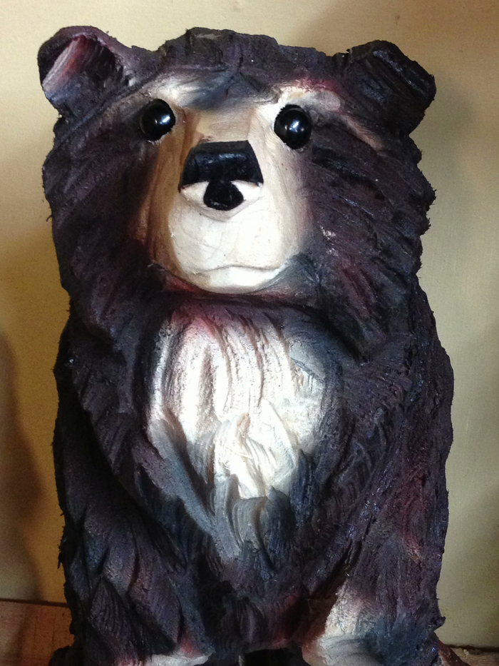 For Pledges of $250 & more, receive a handcrafted wooden Ettie the Bear by Bill Fee