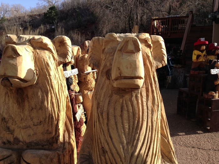 For a $2500 pledge, receive this unique life size handcrafted wooden Ettie the Bear.