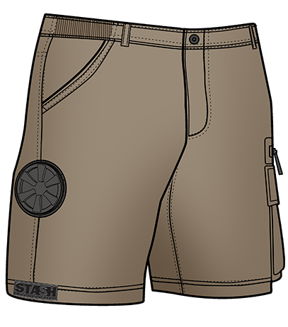 Stash Shorts - Khaki Color