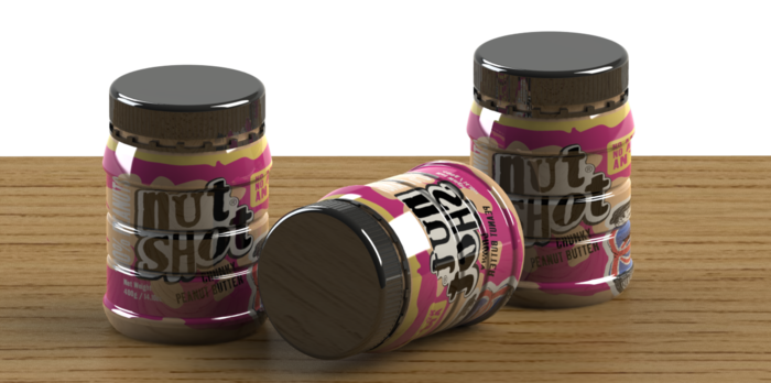 made with 100% peanuts - nothing else! (all images are '3D Computer Renders' and final products may vary slightly in design)