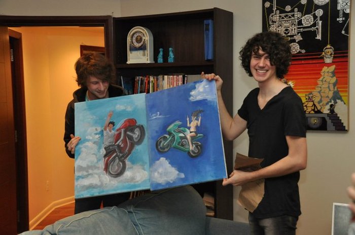 Pete & Gabe (producer) being roommates