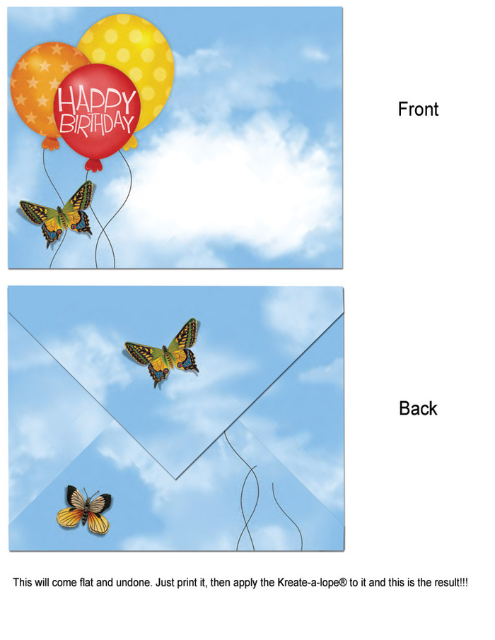 Another sample of the printable envelopes pack