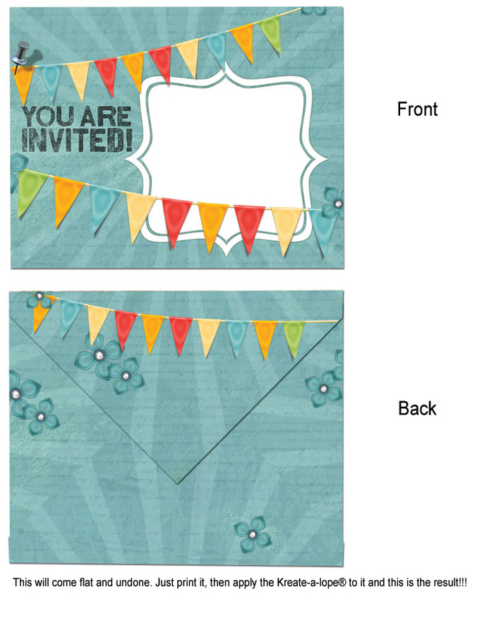 Another sample of the printable envelopes pack