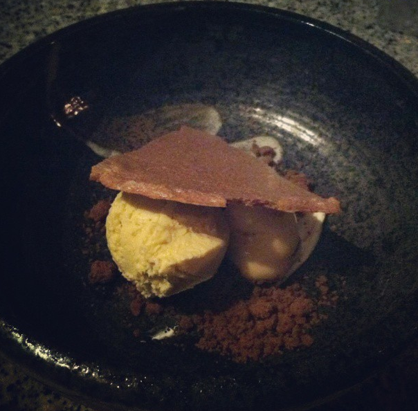 Chai Massala ice cream, root beer, chocolate