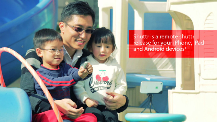 Kids like tacking picture themselves using Muku Shuttr