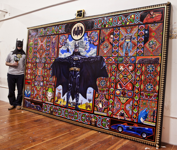 In the studio with 'The Holy Batman'