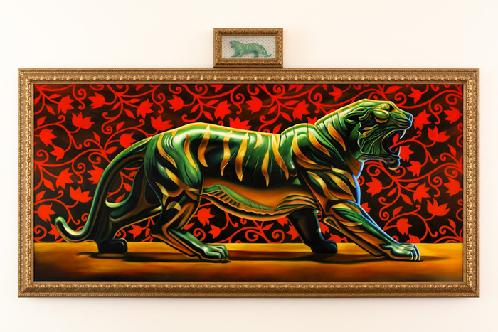 "Mattel's Battle Cat", 56"x108", oil on canvas