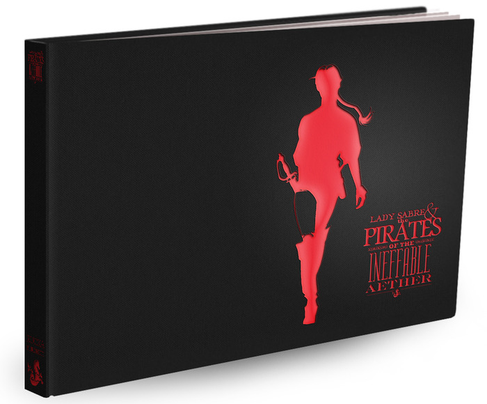 Mock-up of the case, without jacket, showing spine.