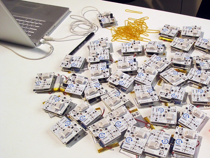 Pre-production run of the Smart Citizen hardware used for our Beta release in Barcelona, Spain.