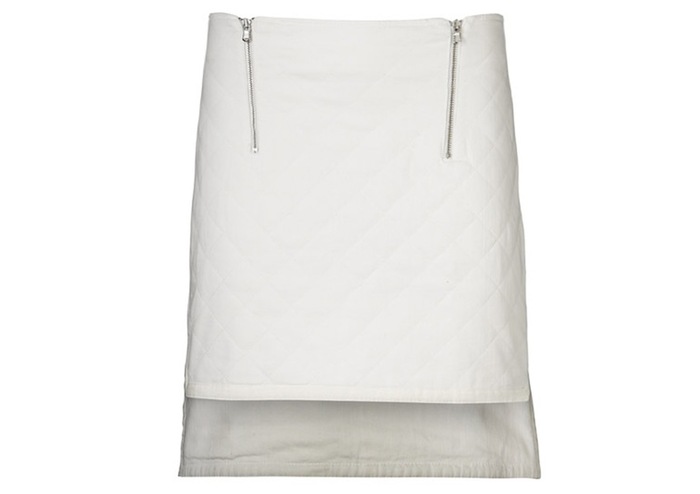 Pledge $124 and select the JEANS SKIRT (WHITE) PLAN 1 to get this piece - Retail price $189