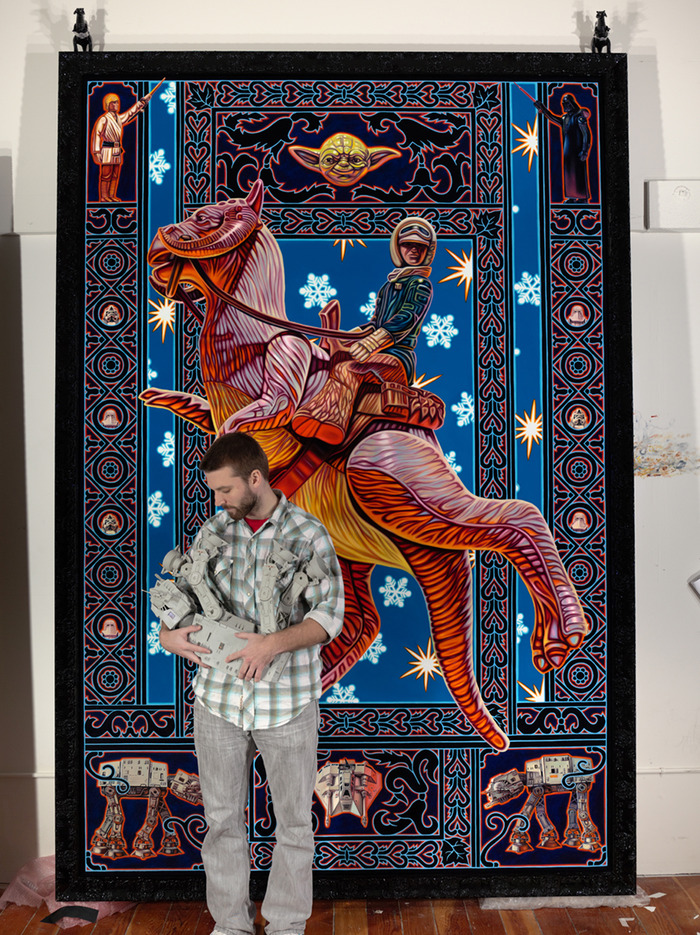 Proposed Star Wars paintings will each be twice as large as this Tauntaun painting